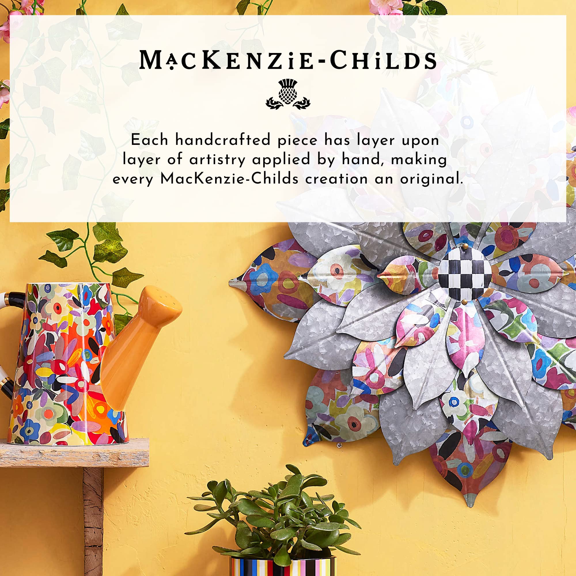 Amazon.co.jp: MACKENZIE-CHILDS ワイルドウォールフラワー、フラワー